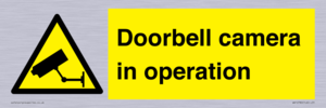 Doorbell camera in operation